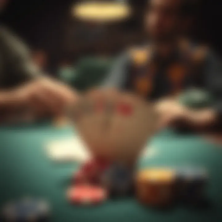 Strategic card placement and decision-making in Lone Butte Poker