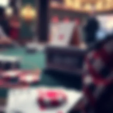 An abstract representation of probability calculations related to blackjack strategies.