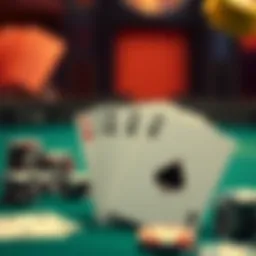 Illustration of card values in blackjack