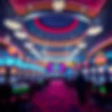 An intricate depiction of a vibrant casino environment showcasing bonus offers
