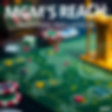 Global map indicating MGM's international presence