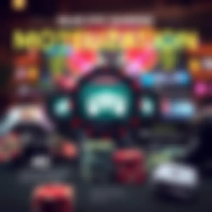 An infographic illustrating monetization strategies in gaming