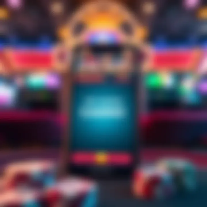 Visual representation of the My Choice Casino app interface showcasing the promo code feature