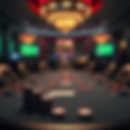 Online poker table setup