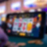 Overview of a sleek video poker app interface on an Android device