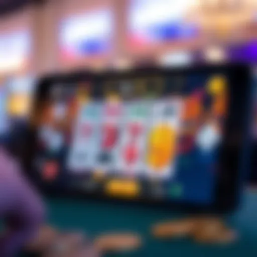 Overview of a sleek video poker app interface on an Android device