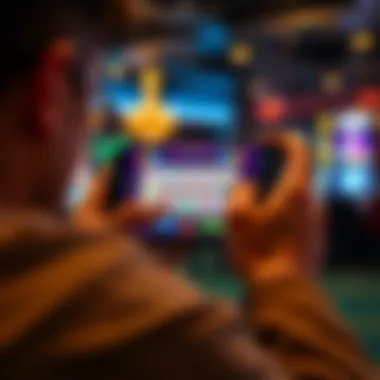 Players enjoying video poker gameplay on a smartphone