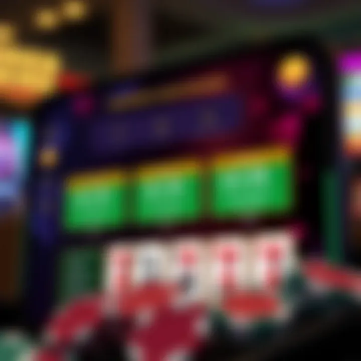 Promotions and bonuses displayed in a video poker app