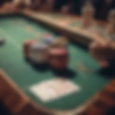 Craps table with vibrant atmosphere