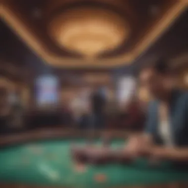 Thrilling Gaming Experience at Niagara Falls Casino Hotel Exciting gaming floor at the Niagara Falls Casino Hotel with vibrant atmosphere