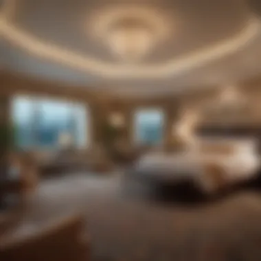 Opulent Accommodations at Niagara Falls Casino Hotel Luxurious guest room at the Niagara Falls Casino Hotel with elegant decor