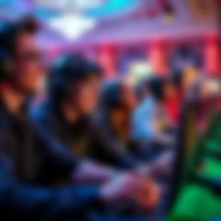 An engaging scene illustrating players enjoying online gaming experiences
