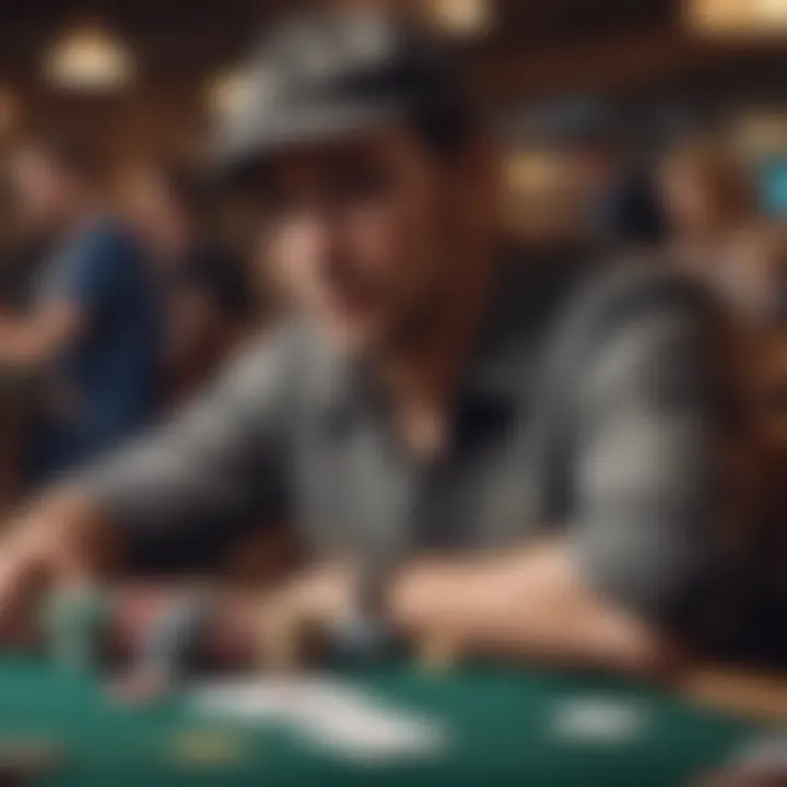 A montage of the most celebrated poker players showcasing their WSOP achievements.