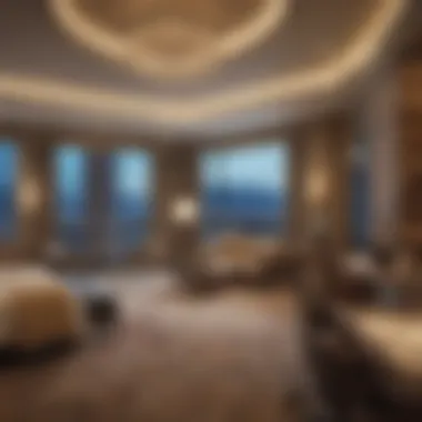 Luxurious suite interior in the Resort Tower highlighting modern amenities