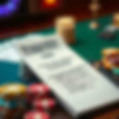 Responsible gambling tips illustrated on a notepad