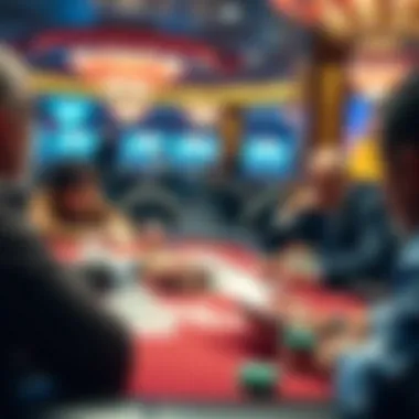 A strategic card game in progress