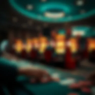 Visual representation of risk management strategies in gambling