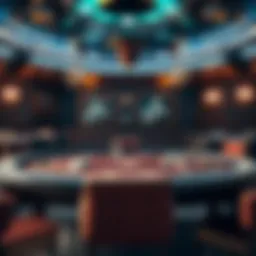 Elegant Texas Hold'em table setup