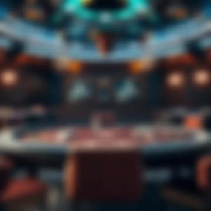 Elegant Texas Hold'em table setup