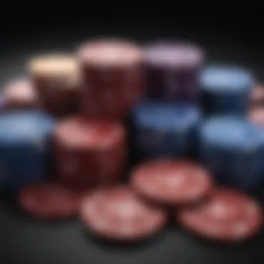 Comparison of poker chips made from different materials