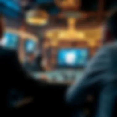 A captivating online poker game in action