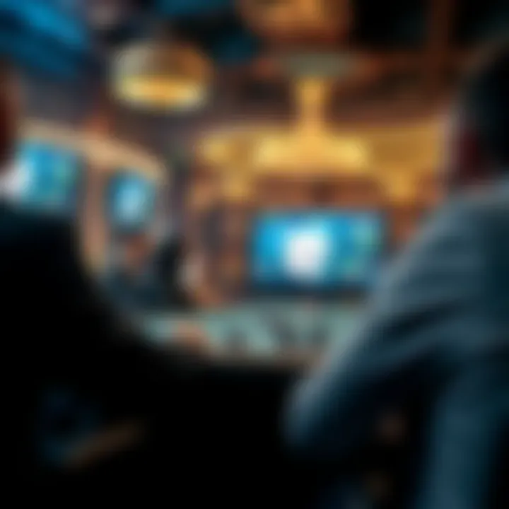 A captivating online poker game in action