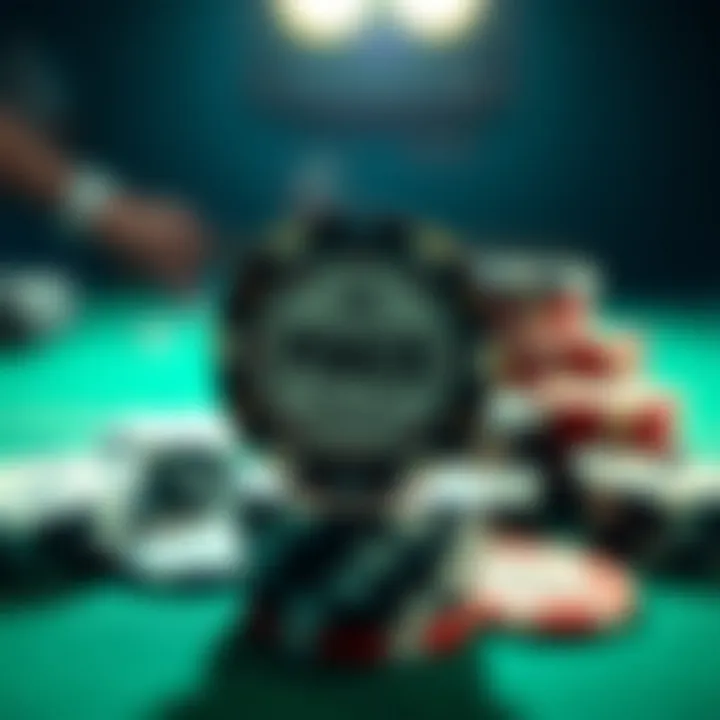 Illustration showcasing the psychological impact of poker chips