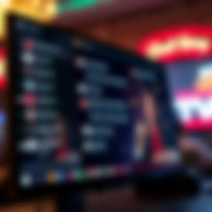 A close-up of a computer screen displaying chat messages and user engagement