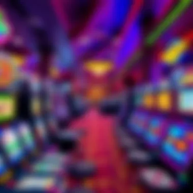 Interior gaming floor filled with various slot machines