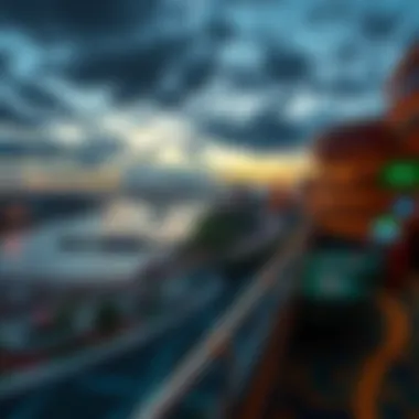 A panoramic view of the Mississippi River from the casino deck