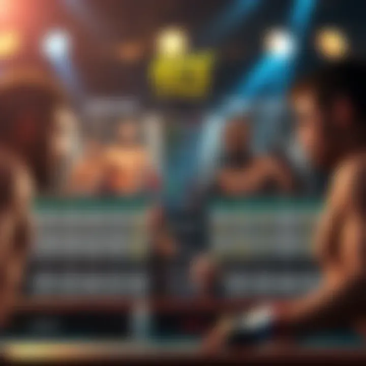 Illustrative chart analyzing fighter styles and statistics