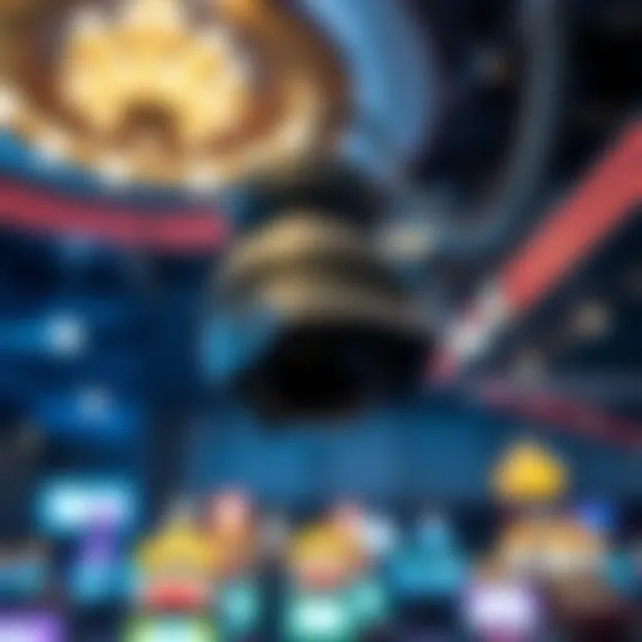 High-tech surveillance system in a casino