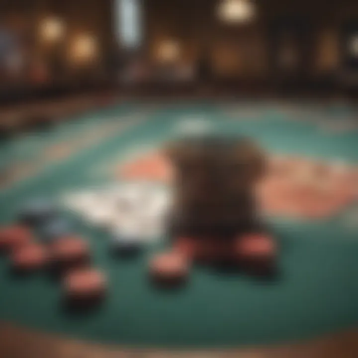 Visual representation of Texas Holdem game table layout