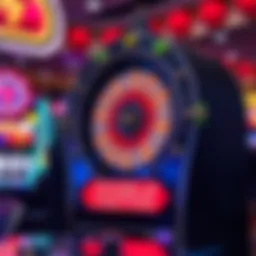 Intricate design of a Wheel of Fortune high limit slot machine
