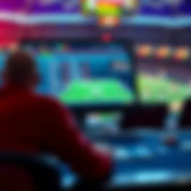 Illustration of online sportsbook interface