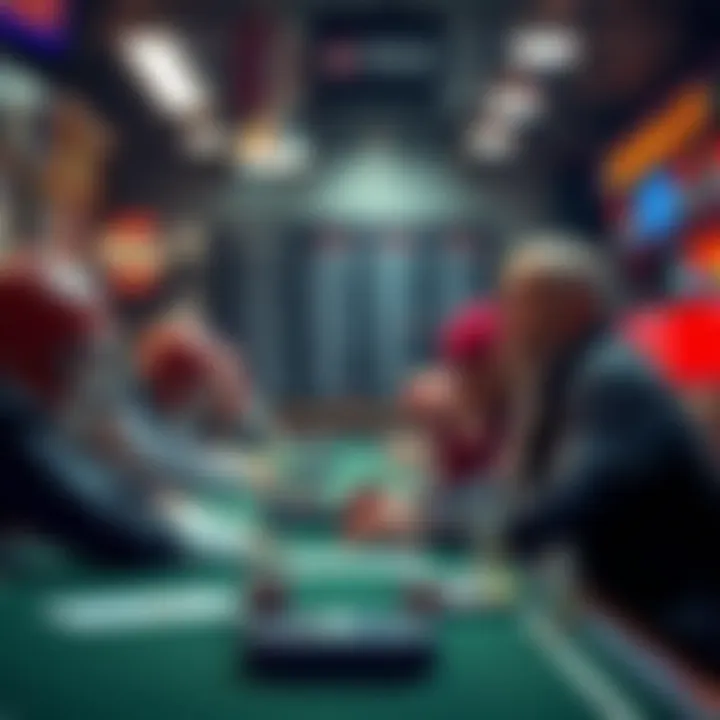 Scene depicting traditional bookmaker setting