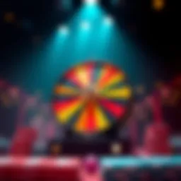 Prize wheel illustration symbolizing chance and opportunity